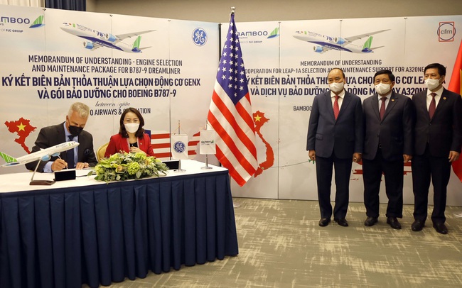 Bamboo Airways chính thức ký thoả thuận 2 tỷ USD với GE, công bố đường bay thẳng Việt – Mỹ dự kiến khai thác đầu năm 2022 tuần suất 3 chuyến/tuần