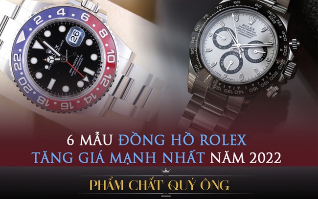 6 mẫu đồng hồ Rolex tăng giá mạnh nhất năm 2022: Lên hơn 10%, đầu tư sớm còn lãi hơn gửi ngân hàng cả năm