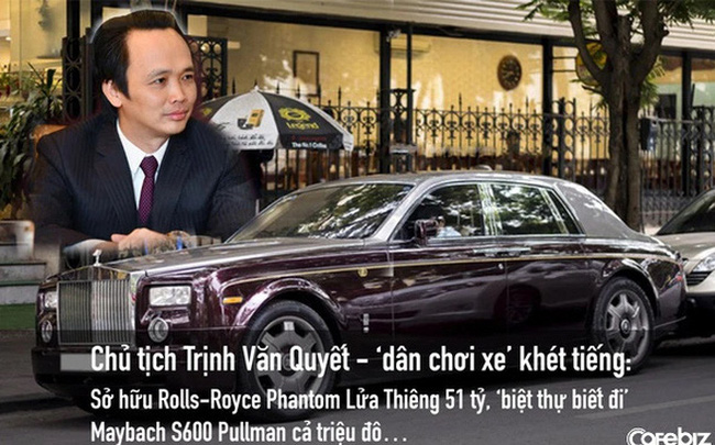Chủ tịch Trịnh Văn Quyết – ‘dân chơi xe’ khét tiếng: Sở hữu Rolls-Royce Phantom Lửa Thiêng 51 tỷ, Maybach S600 Pullman được ví là ‘biệt thự biết đi’ lên tới triệu đô…