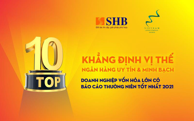 SHB tiếp tục được vinh danh top 10 doanh nghiệp có BCTN tốt nhất